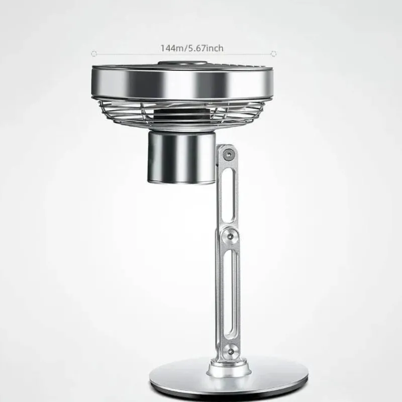 The Decor Haven Gadgets Für Zuhause-Höhenverstellbarer Mini-Tischventilator – Kompakter Turbo-Kühlventilator