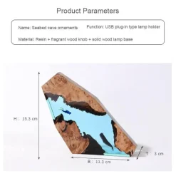 Bright Accents Beleuchtung-Höhlenwal-Schreibtischornament – ​​Einzigartiges Schreibtischdekor