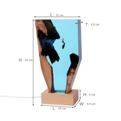 Bright Accents Beleuchtung-Höhlenwal-Schreibtischornament – ​​Einzigartiges Schreibtischdekor