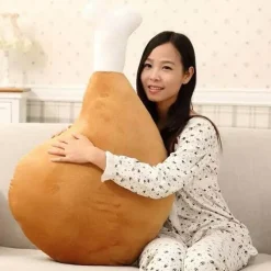 The Gilded Nest Babyspielzeug|Bettzeug-Hühnerbein-Plüschkissen - Weiches Plüschkissen