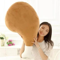 The Gilded Nest Babyspielzeug|Bettzeug-Hühnerbein-Plüschkissen - Weiches Plüschkissen