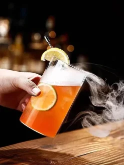 Plates u0026 More Küche & Esszimmer-Highball-Becher-Set aus klarem Glas für Cocktails und Getränke