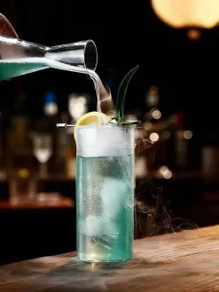 Plates u0026 More Küche & Esszimmer-Highball-Becher-Set aus klarem Glas für Cocktails und Getränke