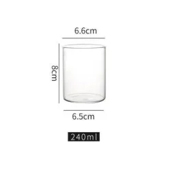 Plates u0026 More Küche & Esszimmer-Highball-Becher-Set aus klarem Glas für Cocktails und Getränke