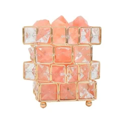 Bright Accents Beleuchtung-Himalaya-Salzlampe – quadratische Kristallsalzlampe