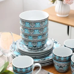 Elegance at the Table Küche & Esszimmer-Himalia Elegantes Porzellan-Geschirrset – Stilvolles Geschirr für die gesellige Runde