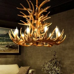 Comfort u0026 Style Beleuchtung-Hirschhorn-Pendelleuchte - Leuchte im amerikanischen Loft-Stil