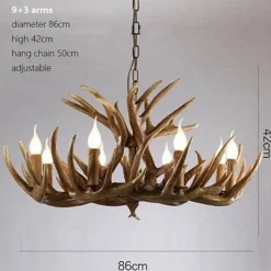 Comfort u0026 Style Beleuchtung-Hirschhorn-Pendelleuchte - Leuchte im amerikanischen Loft-Stil