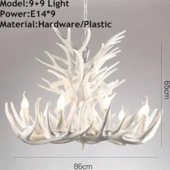 Comfort u0026 Style Beleuchtung-Hirschhorn-Pendelleuchte - Leuchte im amerikanischen Loft-Stil