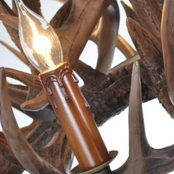 Comfort u0026 Style Beleuchtung-Hirschhorn-Pendelleuchte - Leuchte im amerikanischen Loft-Stil