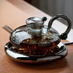 Brew Bliss Küche & Esszimmer-Hitzebeständige Glasteekanne - Elegantes, ästhetisches Gebräu