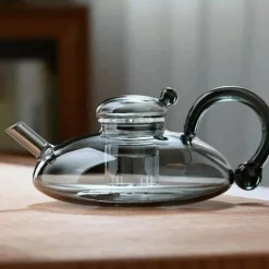 Brew Bliss Küche & Esszimmer-Hitzebeständige Glasteekanne - Elegantes, ästhetisches Gebräu