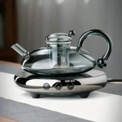 Brew Bliss Küche & Esszimmer-Hitzebeständige Glasteekanne - Elegantes, ästhetisches Gebräu