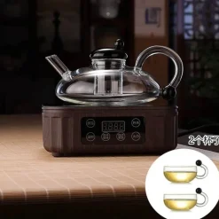 Brew Bliss Küche & Esszimmer-Hitzebeständige Glasteekanne - Elegantes, ästhetisches Gebräu