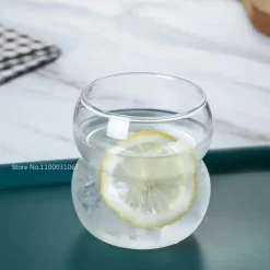 Plates u0026 More Küche & Esszimmer-Hitzebeständiger Cold Brew-Kaffeebecher aus Glas – perfekt für Milchlattes und Sprudelwasser