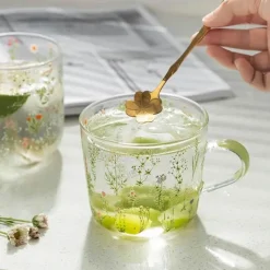 Plates u0026 More Küche & Esszimmer-Hitzebeständiger Glasbecher mit großem Fassungsvermögen – süßes Design, perfektes Geschenk