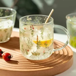 Plates u0026 More Küche & Esszimmer-Hitzebeständiger Glasbecher mit großem Fassungsvermögen – süßes Design, perfektes Geschenk