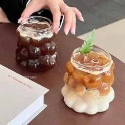 Plates u0026 More Küche & Esszimmer-Hitzebeständiges Becherset aus klarem Glas – Krüge für Kaffee, Tee, Saft und Bier