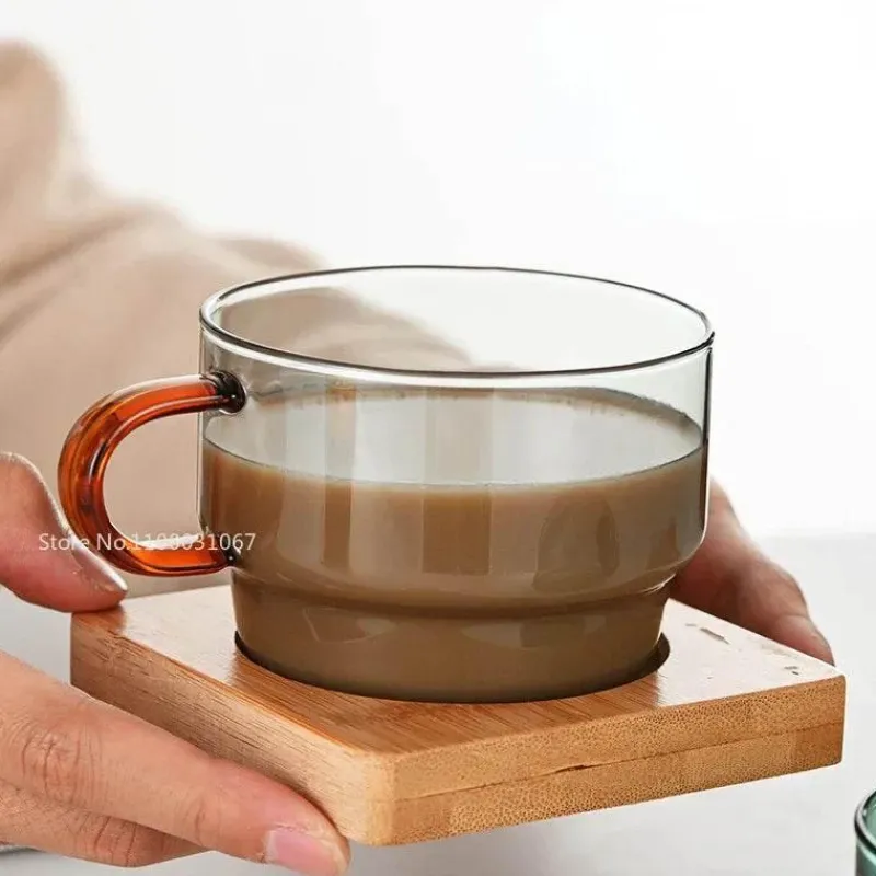 Plates u0026 More Küche & Esszimmer-Hitzebeständiges Glasbecher-Set – 200 ml Kaffee-, Tee- und Espressotassen