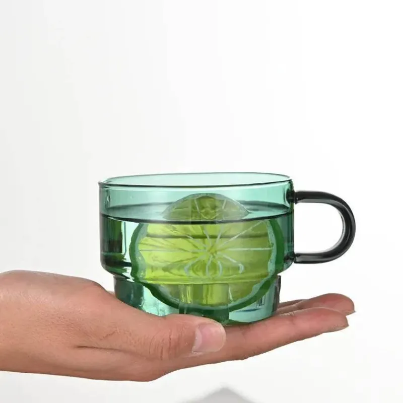 Plates u0026 More Küche & Esszimmer-Hitzebeständiges Glasbecher-Set – 200 ml Kaffee-, Tee- und Espressotassen