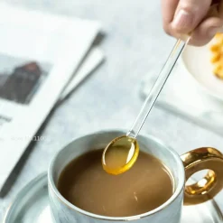 Plates u0026 More Küche & Esszimmer-Hitzebeständiges Glaslöffel-Set – Kaffee-Dessert-Teelöffel