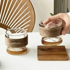 Plates u0026 More Küche & Esszimmer-Hitzebeständiges Guanshan-Kaffeetassen-Set im Vintage-Stil – elegantes Trinkgeschirr aus Glas