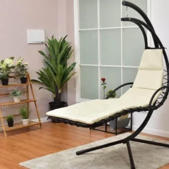 Nomad Gear Camping Im Freien|Outdoor & Garten-Hängender Chaiselongue-Sessel - Arc Stand Swing Hängematte