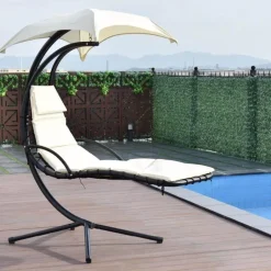 Nomad Gear Camping Im Freien|Outdoor & Garten-Hängender Chaiselongue-Sessel - Arc Stand Swing Hängematte