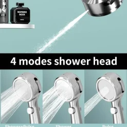 The Blissful Bath Badezimmer-Hochdruck-Duschkopf - Regenduschkopf mit Temperaturanzeige