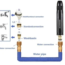 Gear Up u0026 Go Autopflege|Autozubehör-Hochdruck-Gartenautowaschanlage - Multifunktionaler Wassersprüher