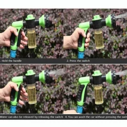 Gear Up u0026 Go Autozubehör|Automobilindustrie-Hochdruck-Gartenschlauch-Spritzpistole – Automatische Wasserdüse