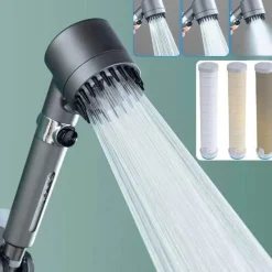 The Blissful Bath Badezimmer-Hochdruck-Power-Duschkopf – Massage-Sprühfunktion