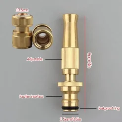 Nomad Gear Camping Im Freien|Outdoor-Artikel-Hochdruck-Schlauchdüse – verstellbare Wasserpistole