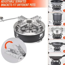 Trail u0026 Beyond Camping-Werkzeuge|Camping Im Freien-Hocheffizienter Mini-Campingkocher – Tragbarer Outdoor-Kocher