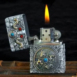 The Outdoor Vault Outdoor-Gadgets|Heimwerkzeuge-Hochleistungs-Petroleumfeuerzeug aus Stahl – Funkenzündungswerkzeug