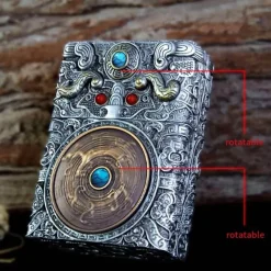 The Outdoor Vault Outdoor-Gadgets|Heimwerkzeuge-Hochleistungs-Petroleumfeuerzeug aus Stahl – Funkenzündungswerkzeug