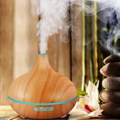 Comfort u0026 Style Gesundheits- Und Entspannungstools-Holz-Aroma-Diffusor - Luftbefeuchterlampe für ätherische Öle