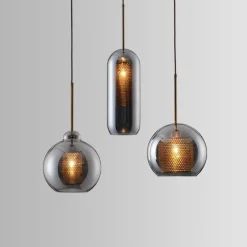 Comfort u0026 Style Beleuchtung-Honeycomb Pendant Light - Elegant Hanging Bulb Fixture