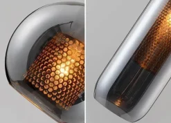 Comfort u0026 Style Beleuchtung-Honeycomb Pendant Light - Elegant Hanging Bulb Fixture