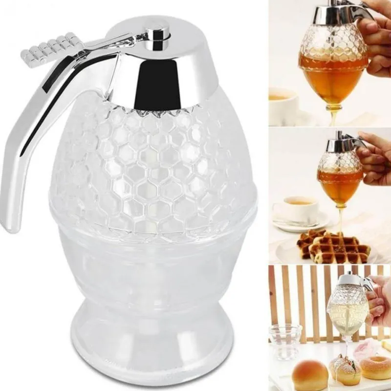 The Cozy Mug Küche & Esszimmer-Honigspender - Honighalter aus Wabenglas