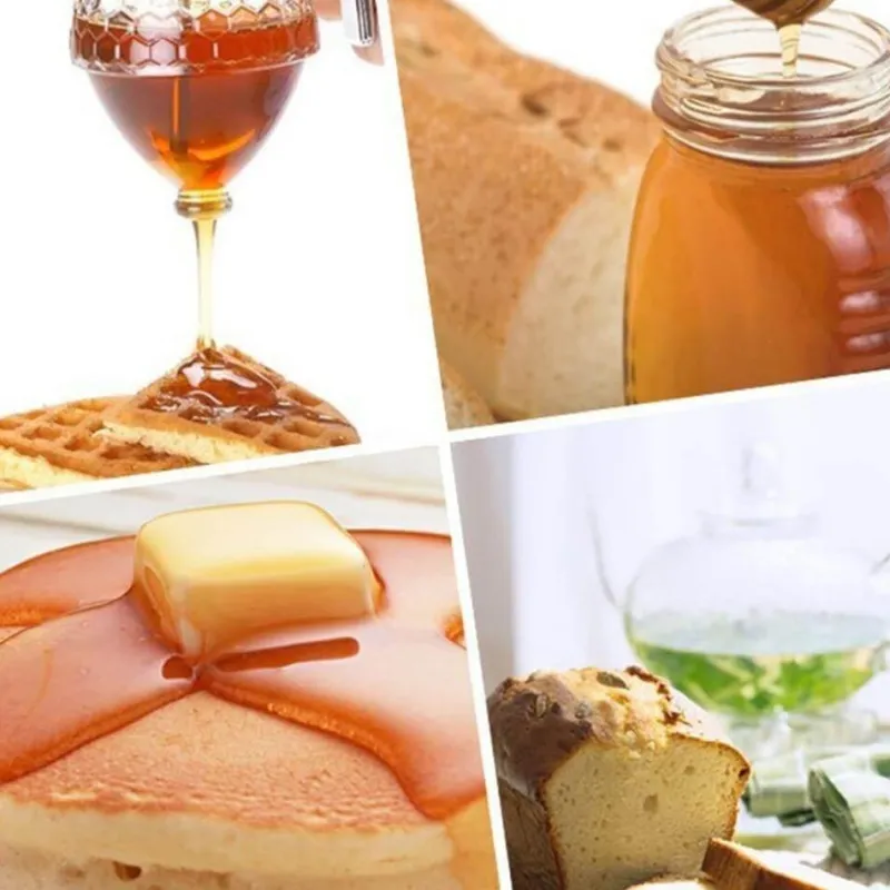 The Cozy Mug Küche & Esszimmer-Honigspender - Honighalter aus Wabenglas