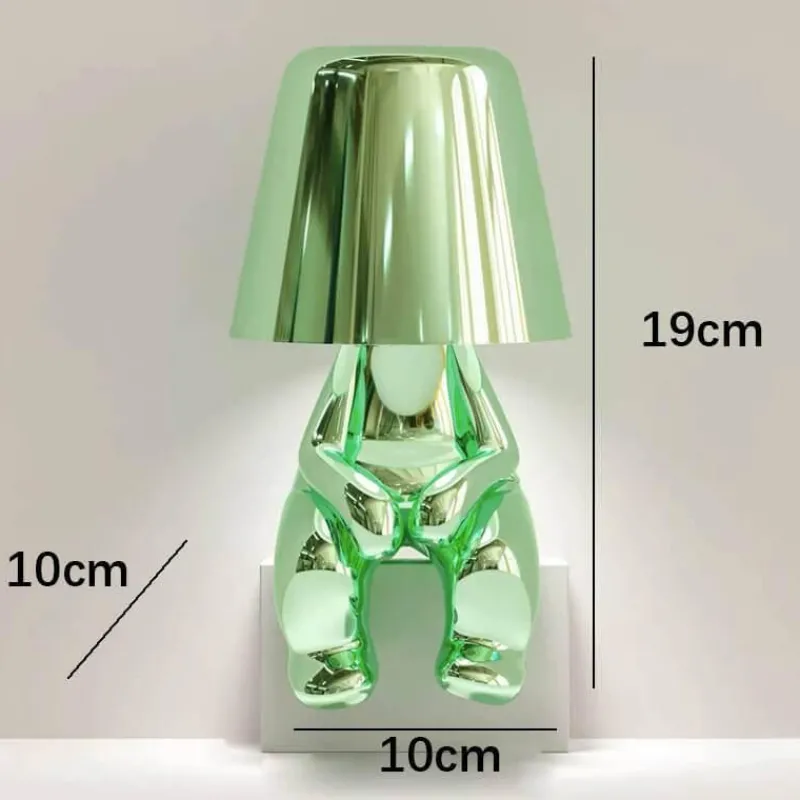 Bright Accents Beleuchtung-Humanoide Harz-Touch-Lampe - Buntes süßes Nachtlicht