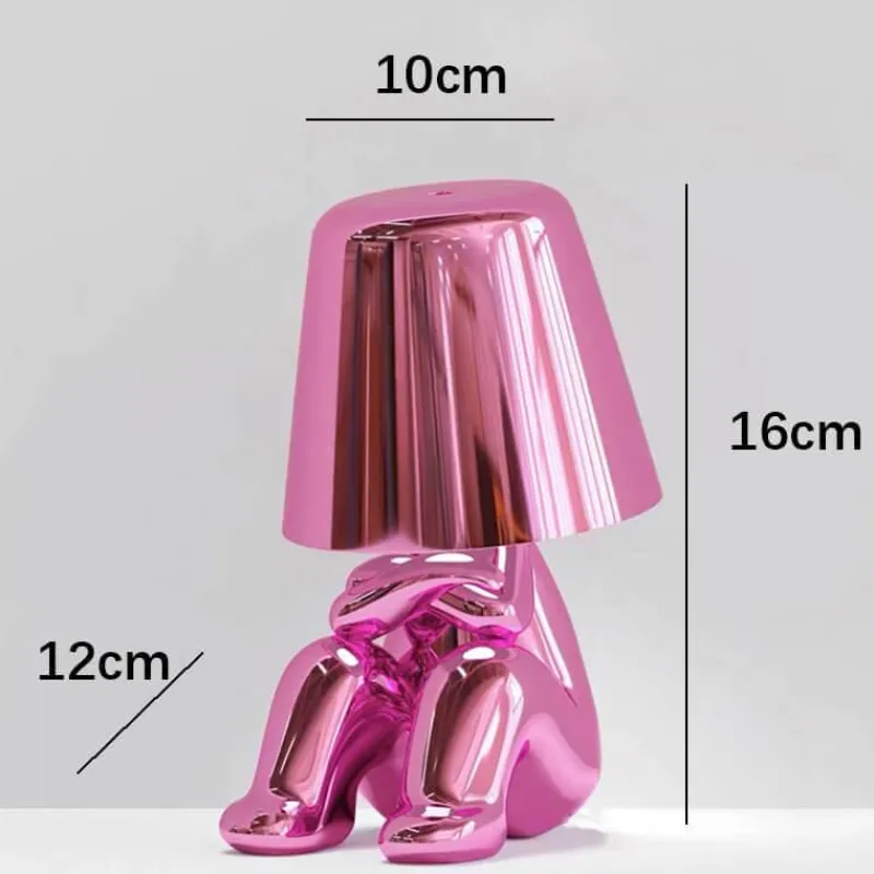 Bright Accents Beleuchtung-Humanoide Harz-Touch-Lampe - Buntes süßes Nachtlicht