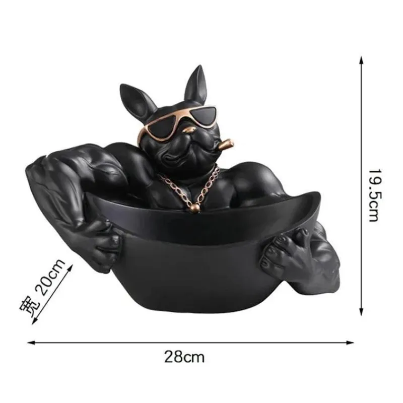 Tom Küche & Esszimmer-Hundestatue aus Kunstharz – einzigartige Wohndekoration, Skulptur, Geschenk für Hundeliebhaber