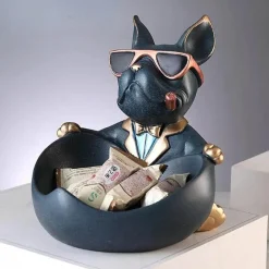 Tom Küche & Esszimmer-Hundestatue aus Kunstharz – einzigartige Wohndekoration, Skulptur, Geschenk für Hundeliebhaber