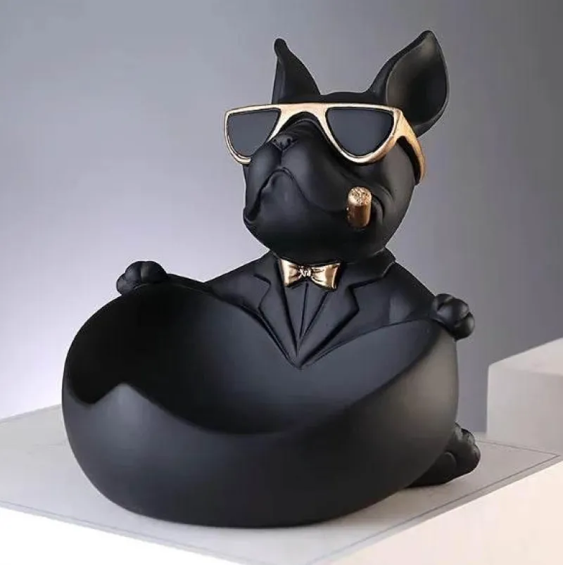 Tom Küche & Esszimmer-Hundestatue aus Kunstharz – einzigartige Wohndekoration, Skulptur, Geschenk für Hundeliebhaber
