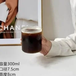 Plates u0026 More Küche & Esszimmer-Iced Latte Glas Kaffeetasse - Klarer Saftbecher