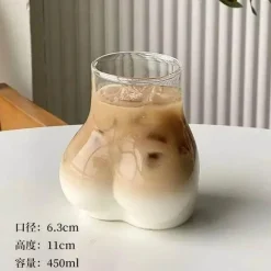 Plates u0026 More Küche & Esszimmer-Iced Latte Glas Kaffeetasse - Klarer Saftbecher