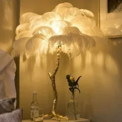 Comfort u0026 Style Beleuchtung-Icelandic Feather Tree Lamp - Elegant Home Decor Accent