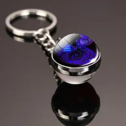 The Outdoor Vault Outdoor-Artikel|Outdoor-Gadgets-Im Dunkeln leuchtender kosmischer Schlüsselanhänger – leuchtendes, buntes Accessoire